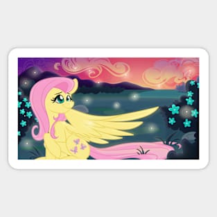 Fluttershy Fireflies Sticker